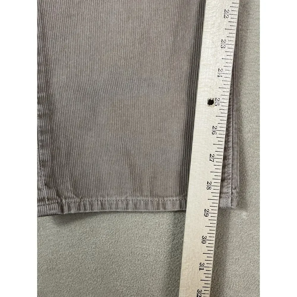 J. Crew Pants‎ Jeans 33x30 Brown Corduroy Straight Leg Regular Fit Mid Rise